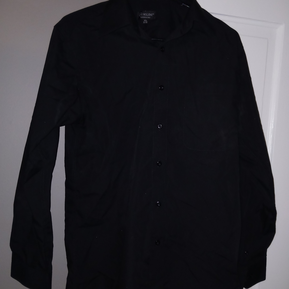 Milani Classic Black Dress Shirt